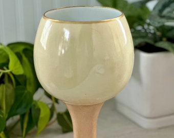 Vintage Goblet-Shaped Vase, T & V Limoges France, Mid Century