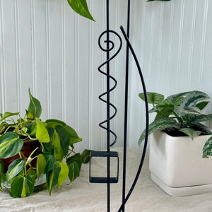 Rick Martin Metal Abstract Art Sculpture Candle Holder Signed Modernist