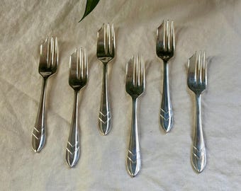 Set of 6 Quality Vintage Mappin & Webb Silver Plated 'princes