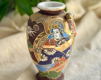 琉球焼 龍紋 花瓶 飾り壷 極上手・金襴手様式釉裏彩龍絵花瓶 陶芸作家 藤井錦彩 作 桐箱入り