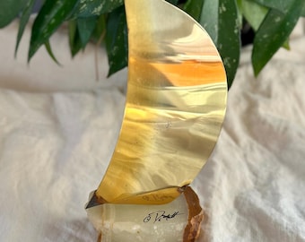 Vintage Brass DeMott Sailboat, 1970’s, Sculpture, Nautical Boat Art Decor, Nautical Gifts