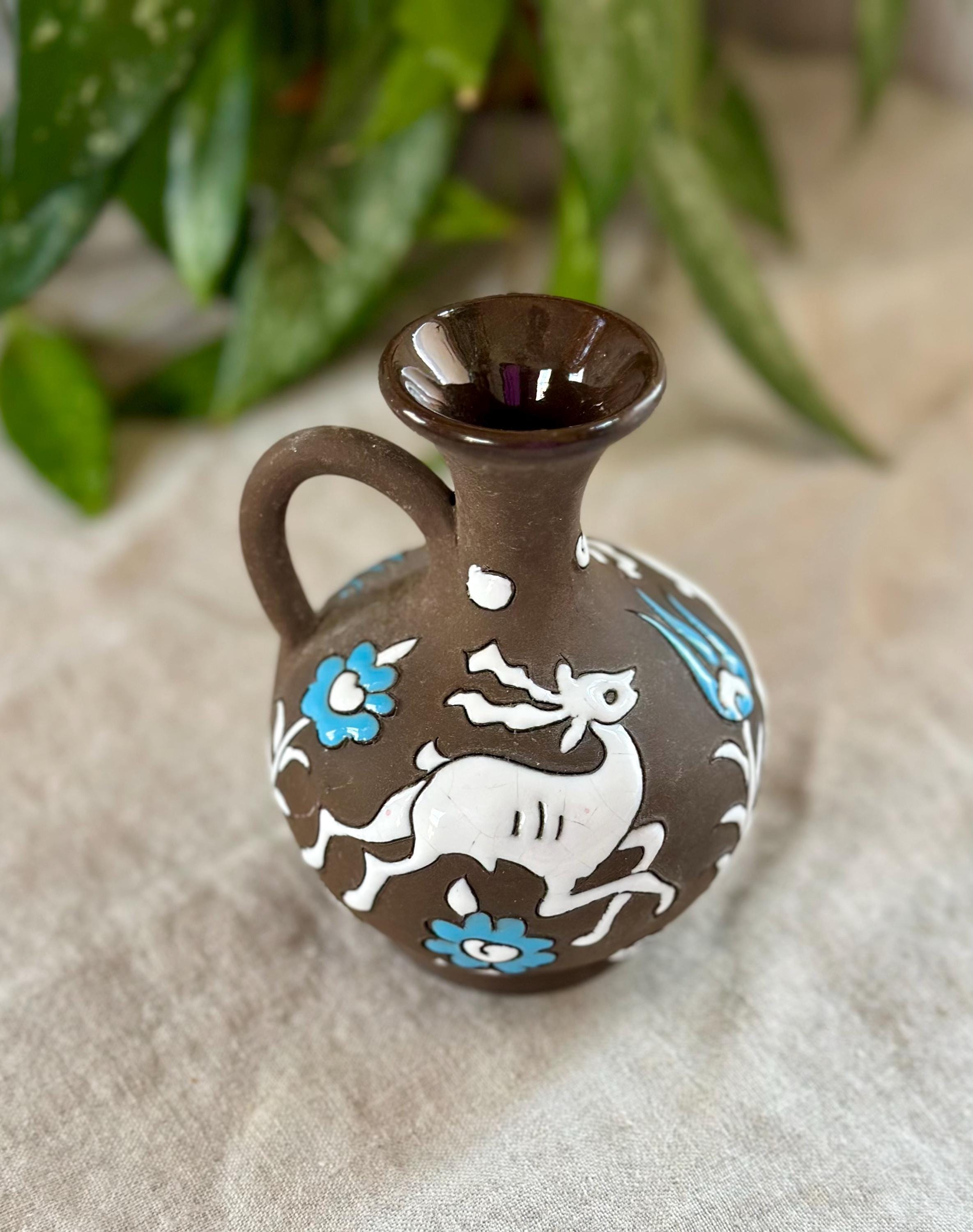 HandMade Nassos Rodos Hellaトナカイ鹿 壁掛けプレート