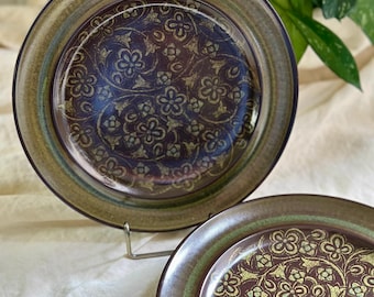 Set of Two (2) Vintage Franciscan Madeira Salad Plates and Two (2) Dinner Plates Pristine