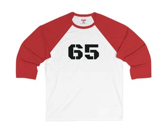 Camiseta de béisbol unisex de manga 3/4