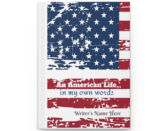 PERSONALIZADO Una vida americana en mis propias palabras 2 Cuaderno de tapa dura Mate