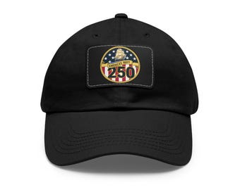 Parche de cuero, gorra de la Marina de Estados Unidos 250 para el Día del Padre, regalo para papás militares, ropa informal para exteriores