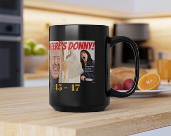 Taza negra, 15 oz