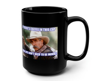 Cowboy Logic, black, 15 oz mug