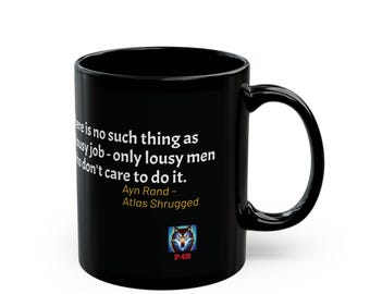 Taza negra (15 oz)