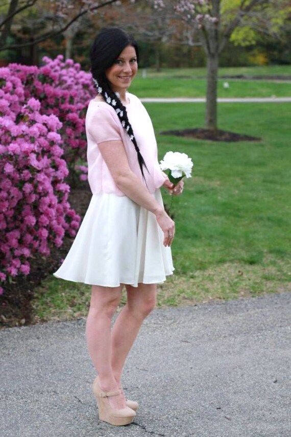 crop top reception dress