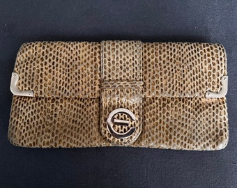 Classic Women’s Stylish Snake Print Faux Leather Clutch Bag Evening Ladies Party