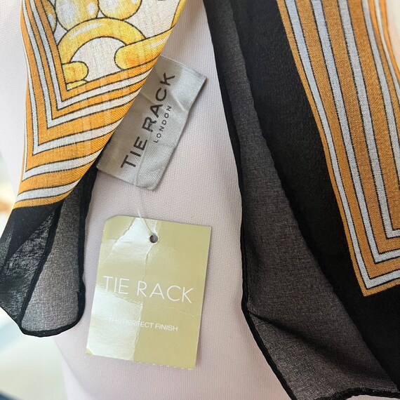 Vintage Tie Rack With original sale tags sheer black … - Gem