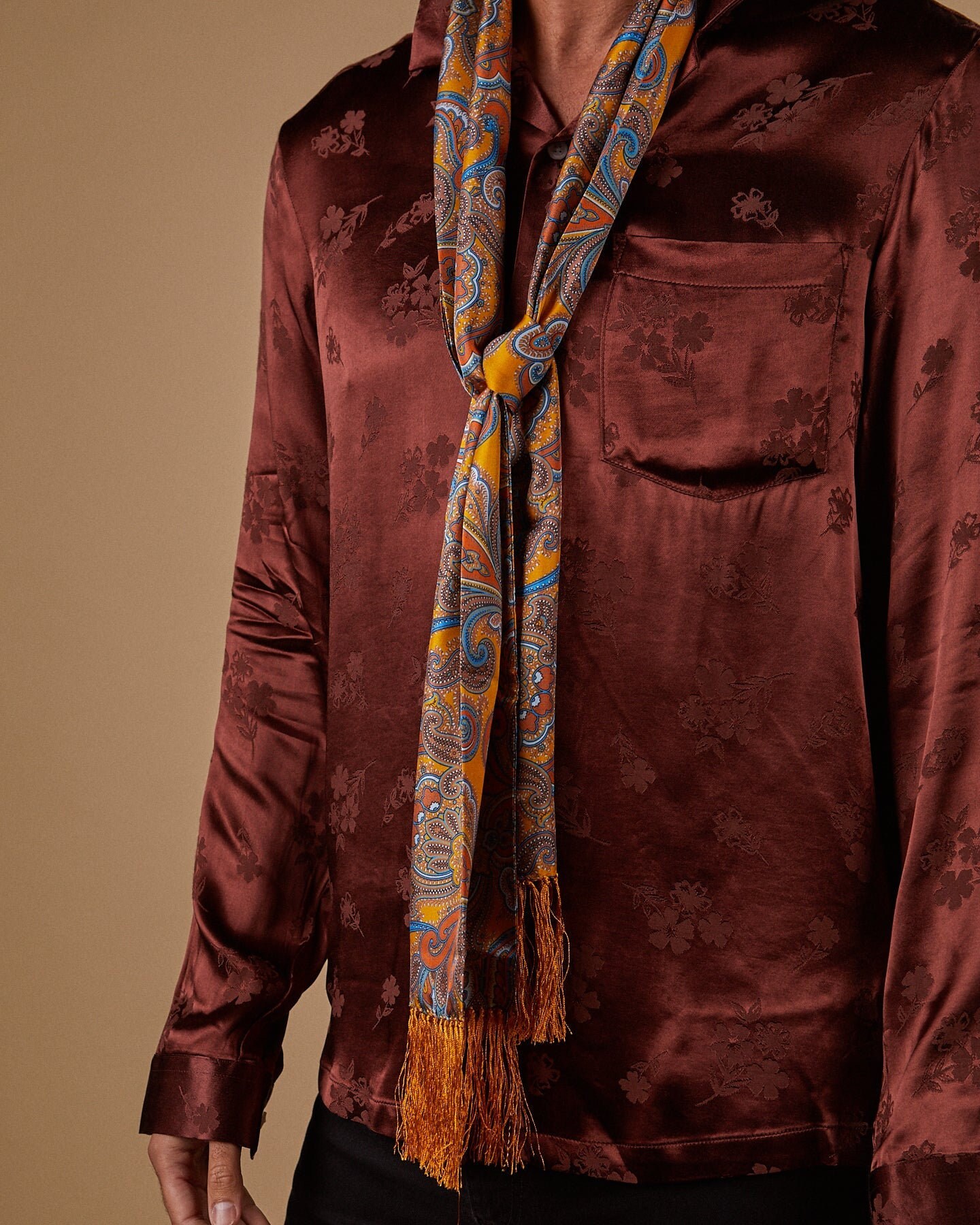 Mens Luxurious Gold Silk Aviator Scarf the Carnaby Aviator Etsy UK