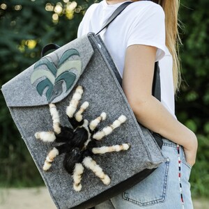 Plush spider backpack cheap