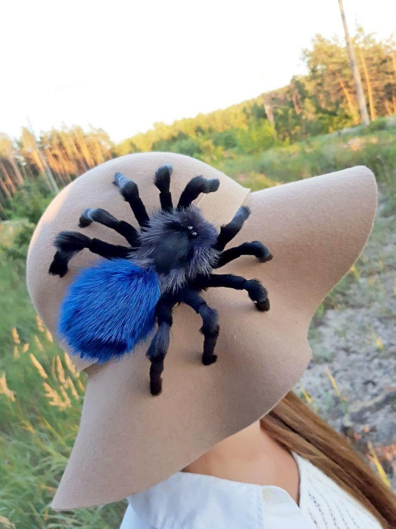 Spider Hair Clip Insect Cosplay Hairclip Tarantula Hairpin Gothic Jewelry Accessories Pin Morticia Addams Goth Bugs Bug image 4