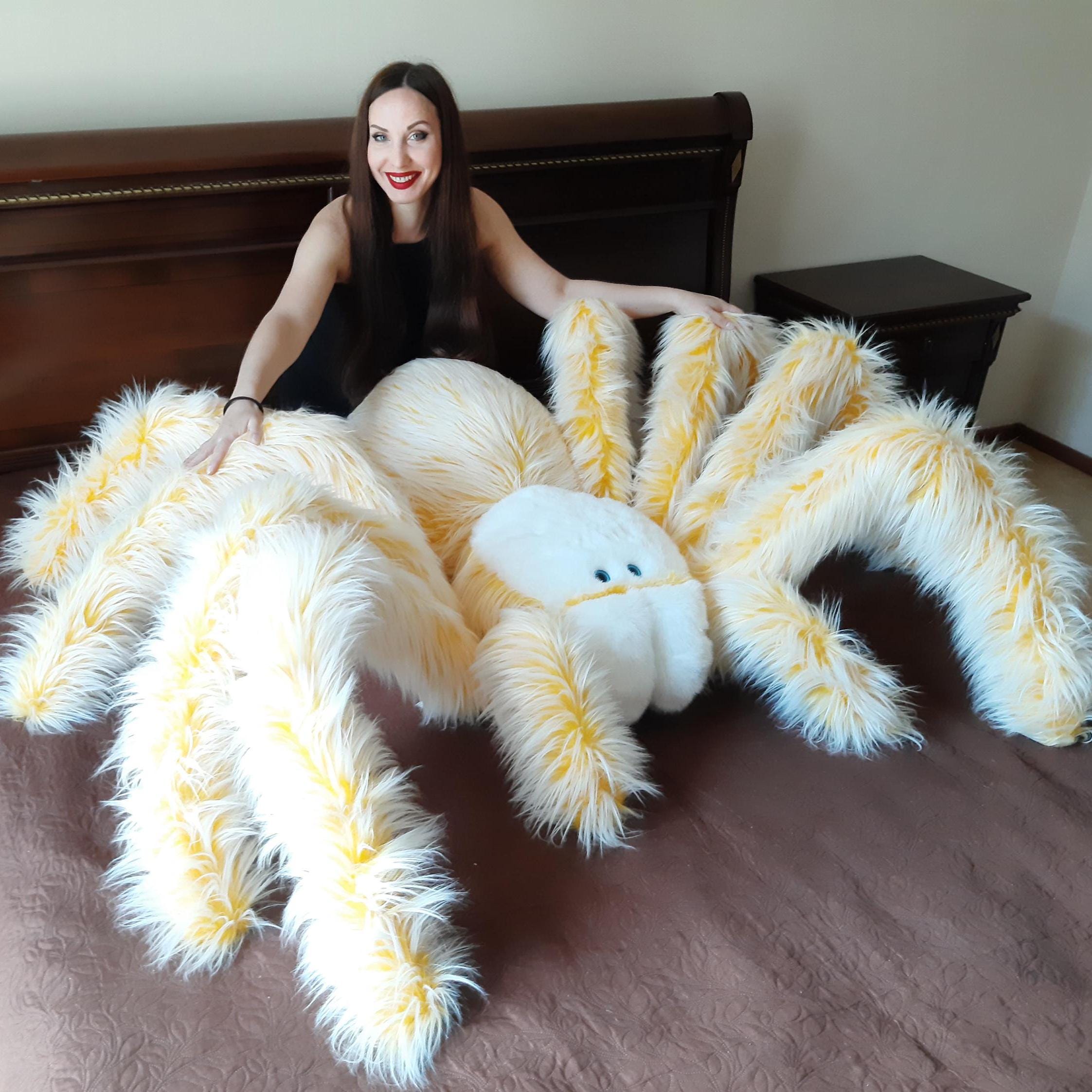 ブラックスパイダーの睡眠用ぬいぐるみ、ハロウィン用ぬいぐるみ