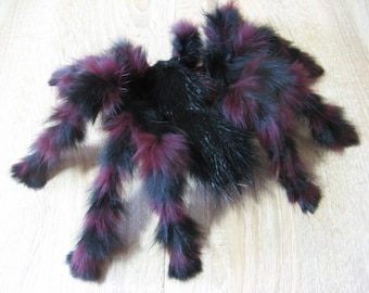 Gothic Tarantula Spider Art Doll Horror Photo Prop Scary Plush Monster Witch Home Decor Realistic Insect Toy