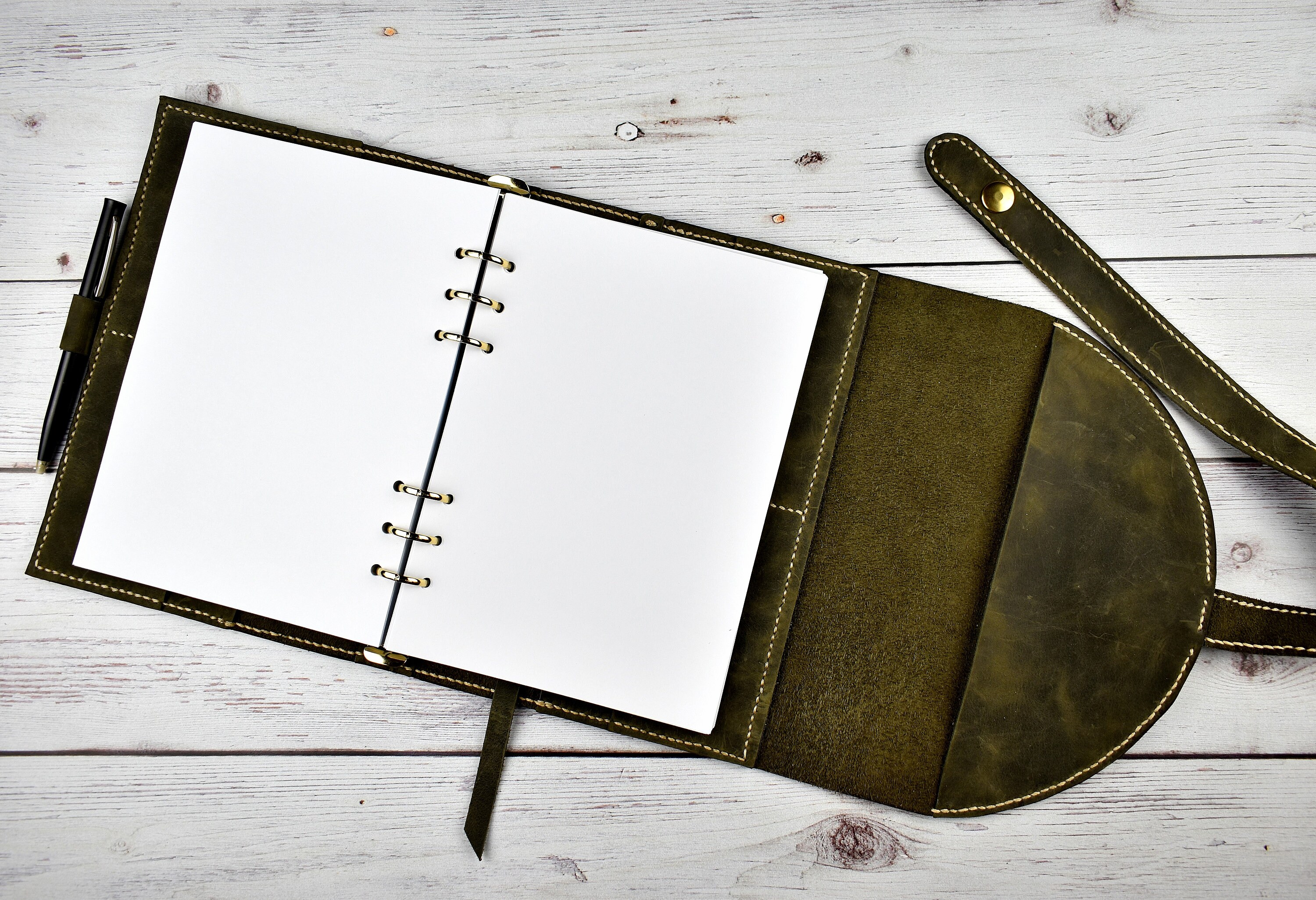 A5 planner binder A5 binder for refillable leather journal Etsy