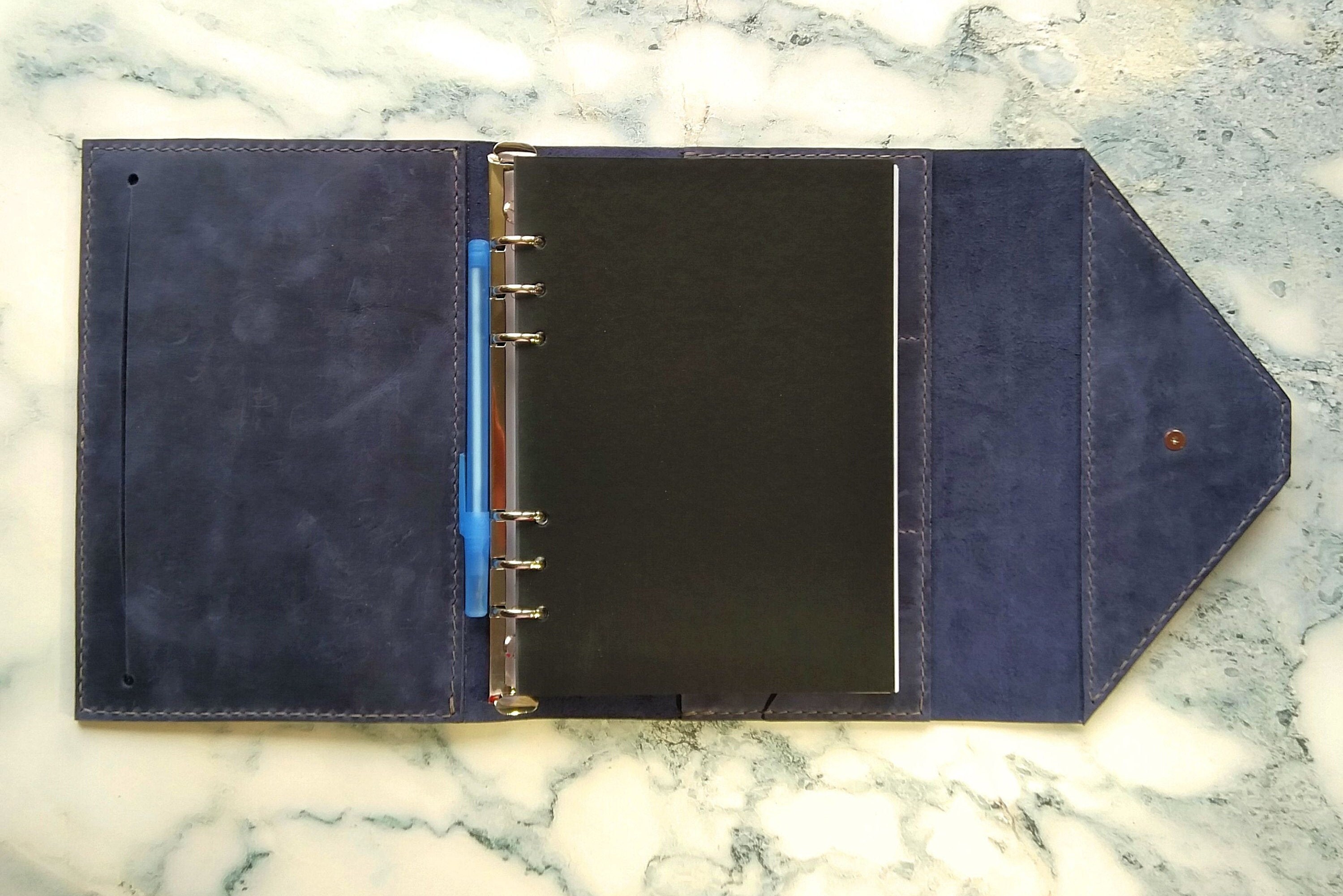 Journal ring binder Refillable leather journal a5 6 ring Etsy