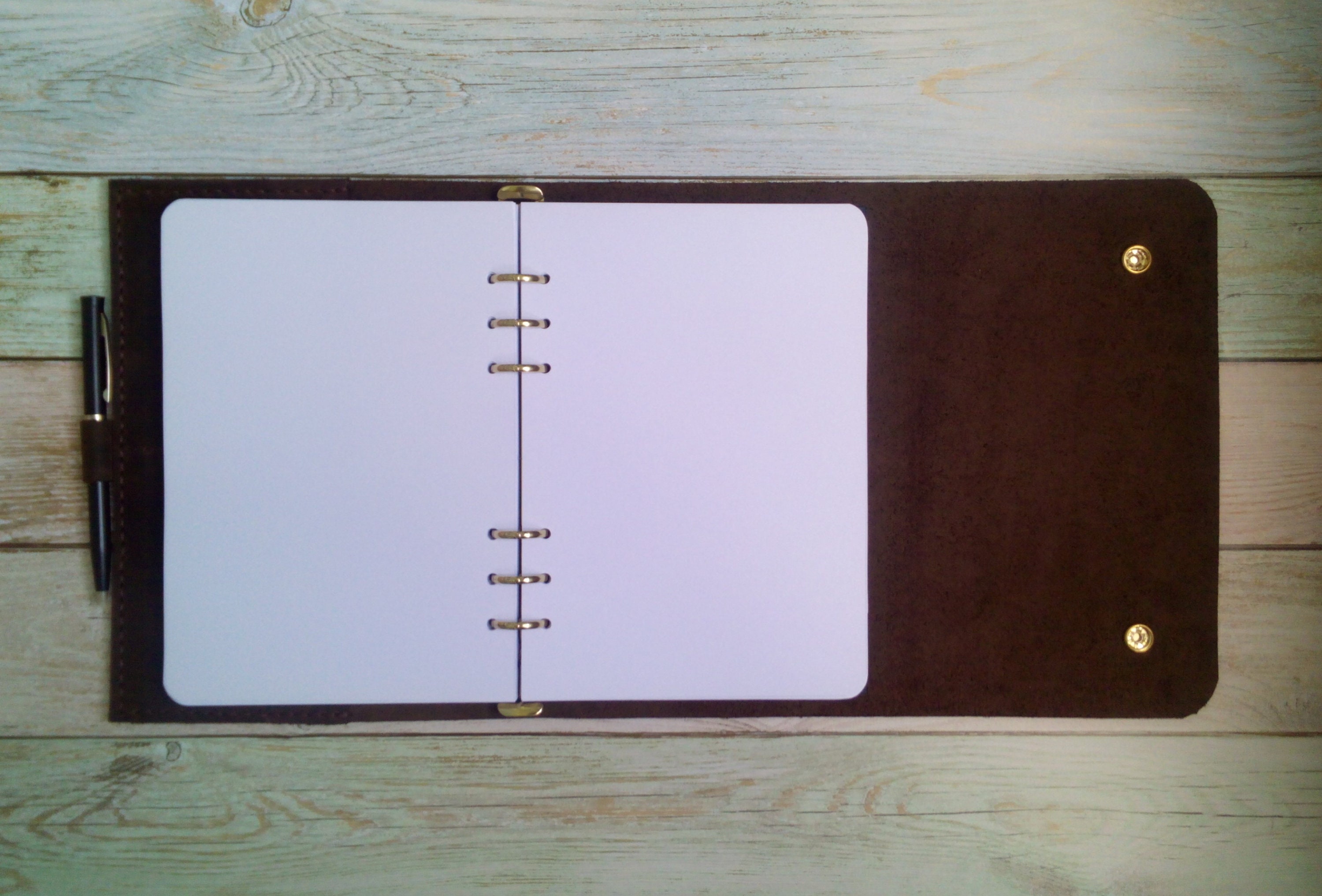 A5 planner binder a5 binder for leather refillable journal Etsy