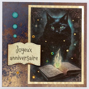 Belles cartes artisanales. Joyeux anniversaire. Modèles uniques.