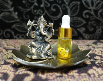OBSTACLE REMOVER GANESH Set - Statue and Ganesh Oil To Open Your Roads & Protect Assets