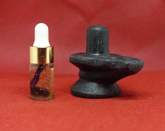 SHIVA LINGAM with Oil SET For Protection & Sending Negative Energies Away