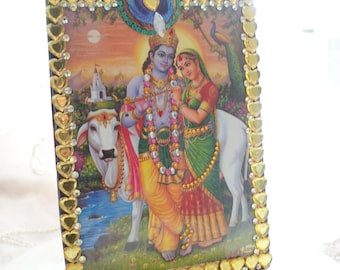 KRISHNA RADHA LOVER'S Altar Frame