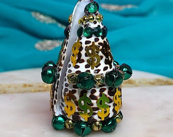 PROSPERITY ATTRACTION SEASHELL Infused with Bells for Attracting Abundance and Money