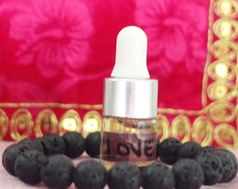LOVE SPELL LAVA Rock Bracelet with Love Oil