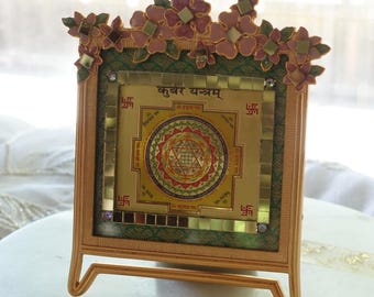 KUBER YANTRA Altar Frame for Removing Money Blocks