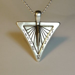 Zeus Sundial, Pendant with Chain and Operating Instructions, Sundial Pendant with Instructions, Astronomy Collection, Astronomy.