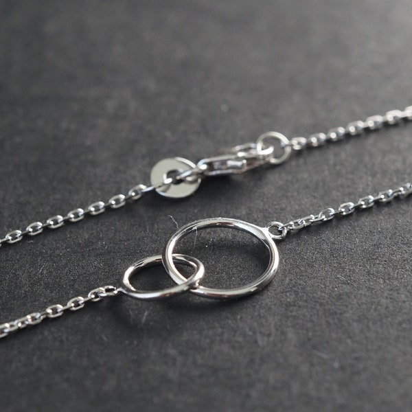 Bracelet chaine en argent pour femme, symbole infini.