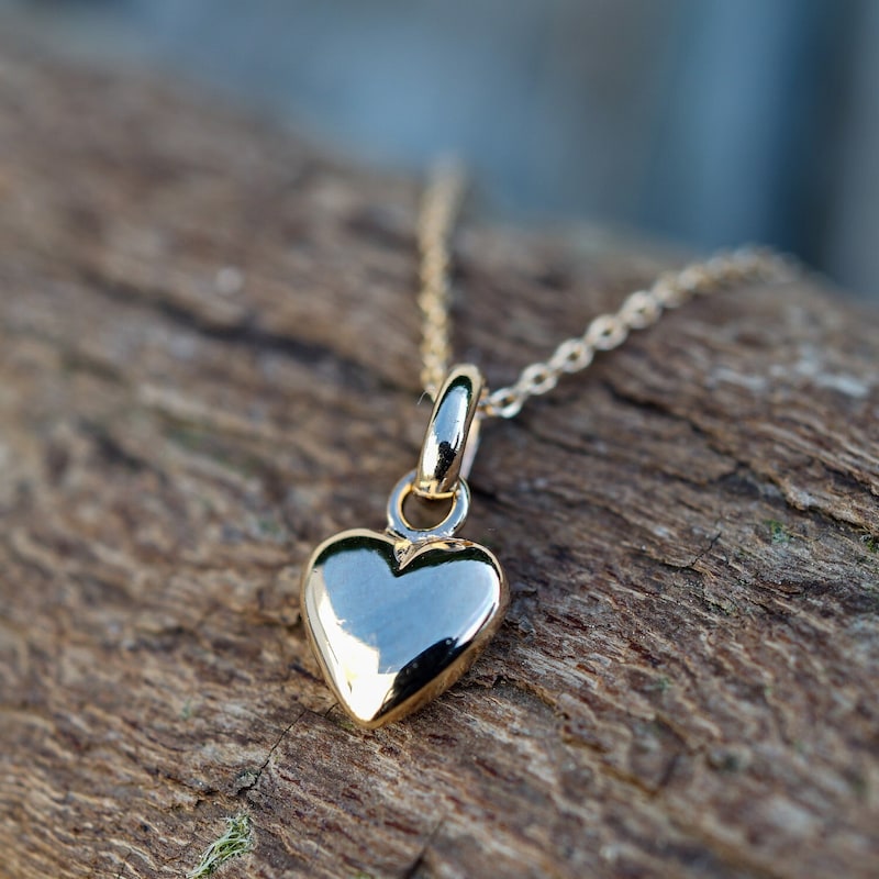 Statement Heart Charm Necklace – Gold main image 1