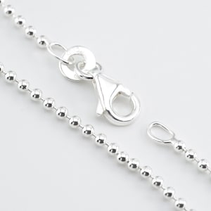 Ball chain or ball chain in 925/1000 silver (sterling silver), minimalist necklace gift.