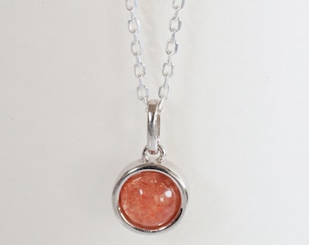 Viking sunstone pendant, viking compass stone silver necklace.