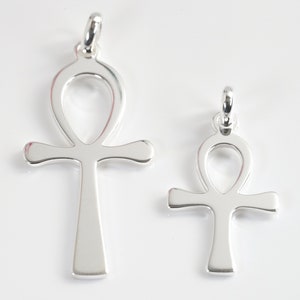 Ankh cross pendant in silver (cross of life, or Egyptian believe)