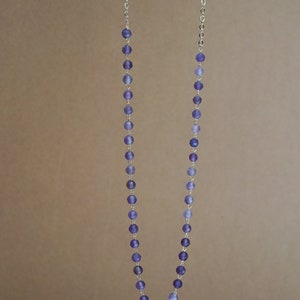 Collier En Or 18 Carats Avec Améthyste - 14,93 G, Bijou Occasion élégant