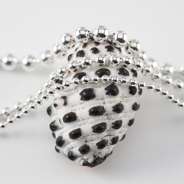 Chaine boules  1mm 1.5mm et 2mm, collier chaine en argent 925/1000 (argent sterling).