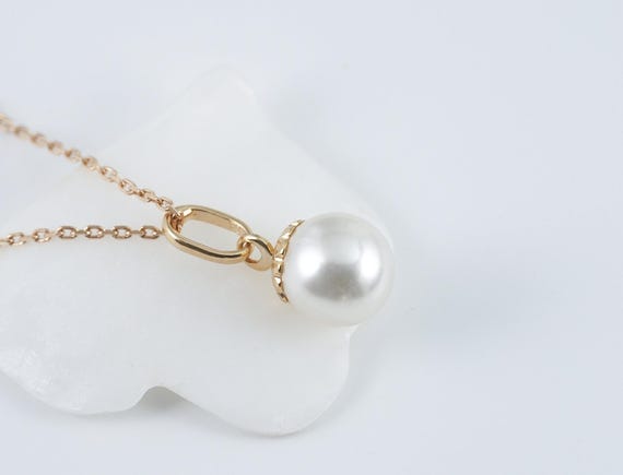 Parure Mariage Collier Boucle CRISTAL PERLE imitation culture blanc cassé ivoire