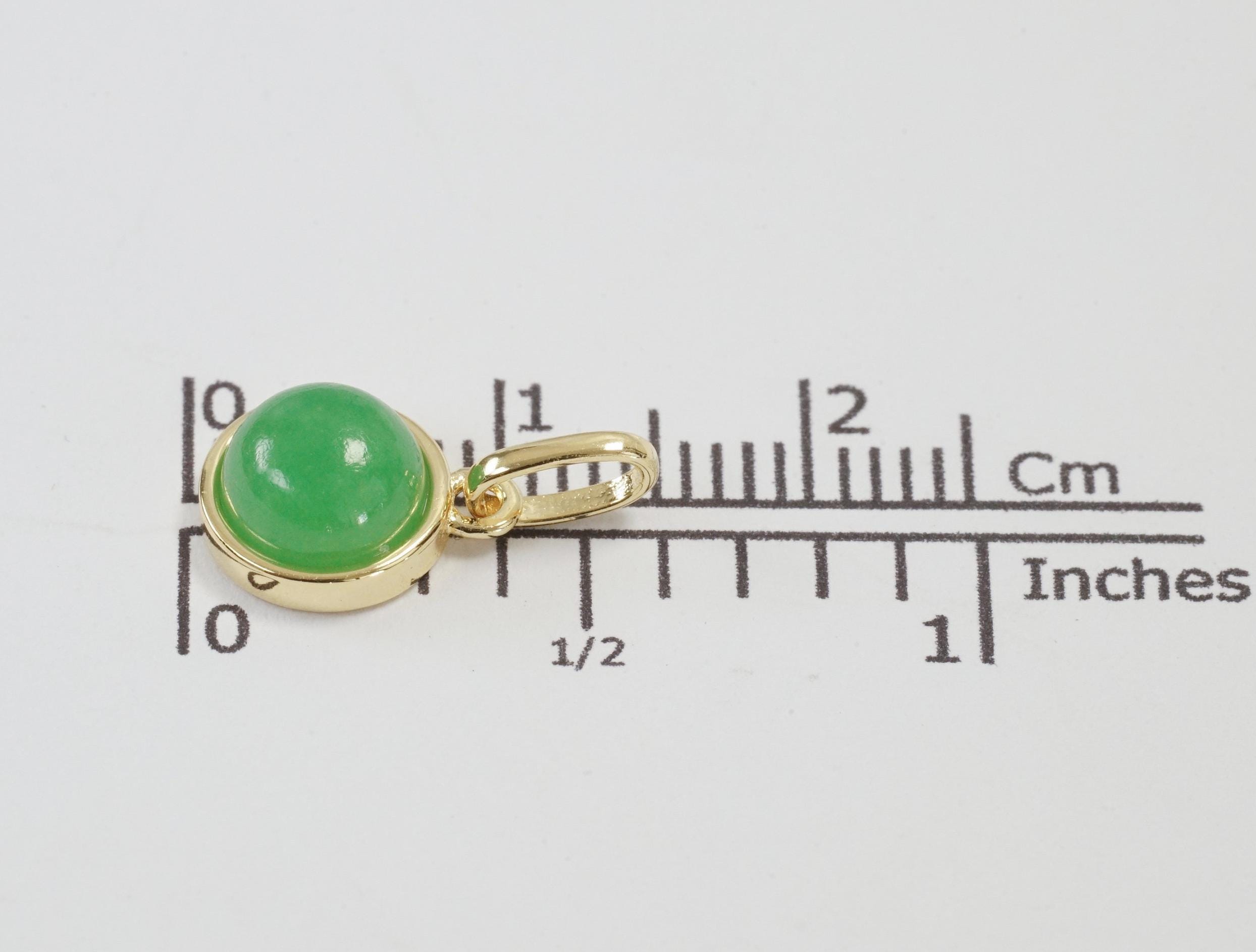 Pendentif Cabochon En Jade Naturel – 36 Carats – Pierre Du Canada – Réf. AS18 – Neuf