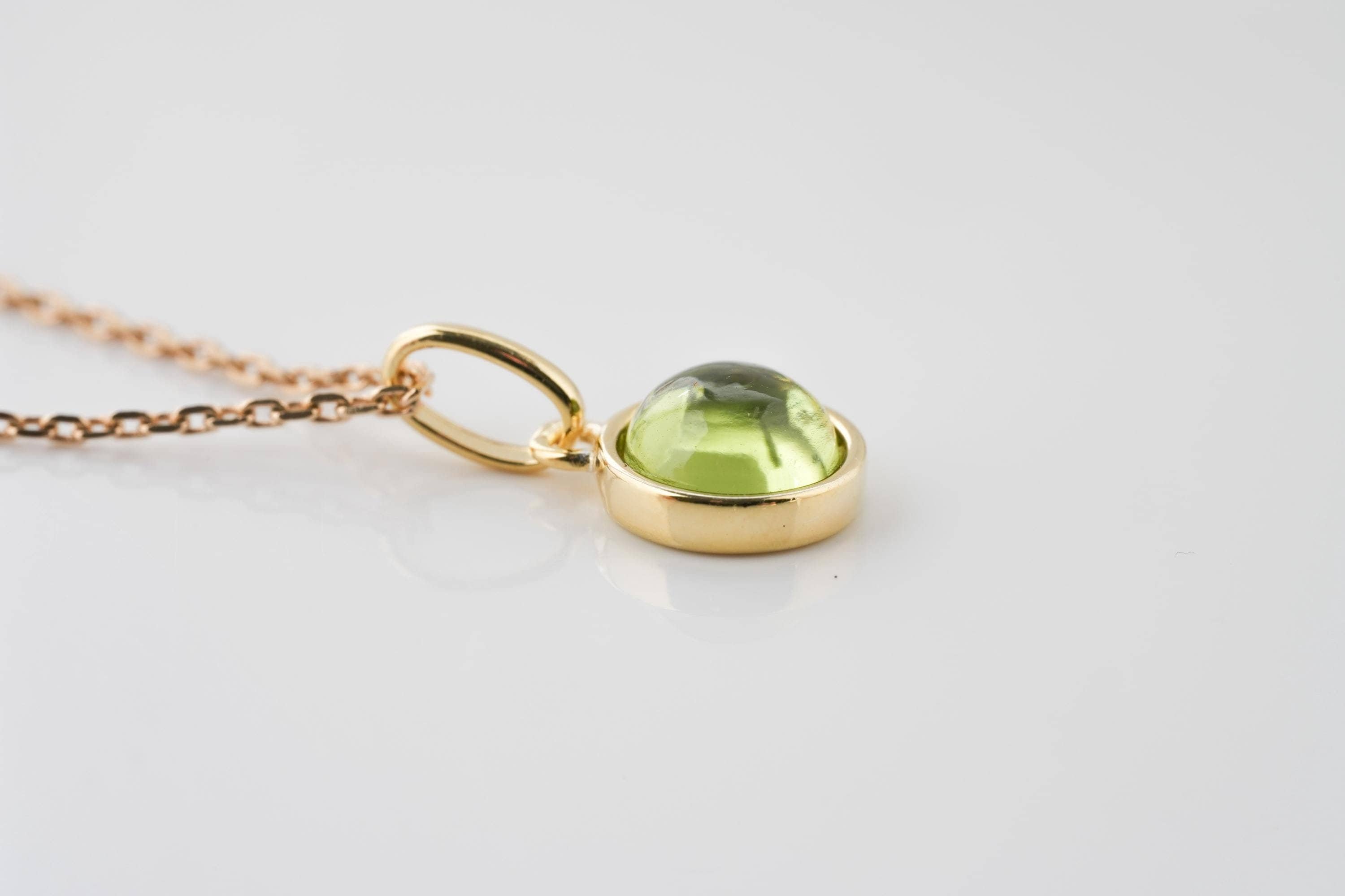 Collier Gold Filled Pierres Chromo-diopside Et Péridot Fait Main ROSEMIMOSA - Neuf étiquettes