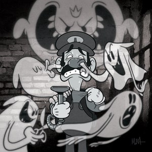 Luigi&#39;s Mansion Limited Artist Edition 12&quot;x12&quot; Print