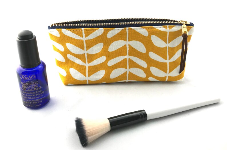 zipper pouch Zipper pencil case Cloud 9 organic cotton canvas