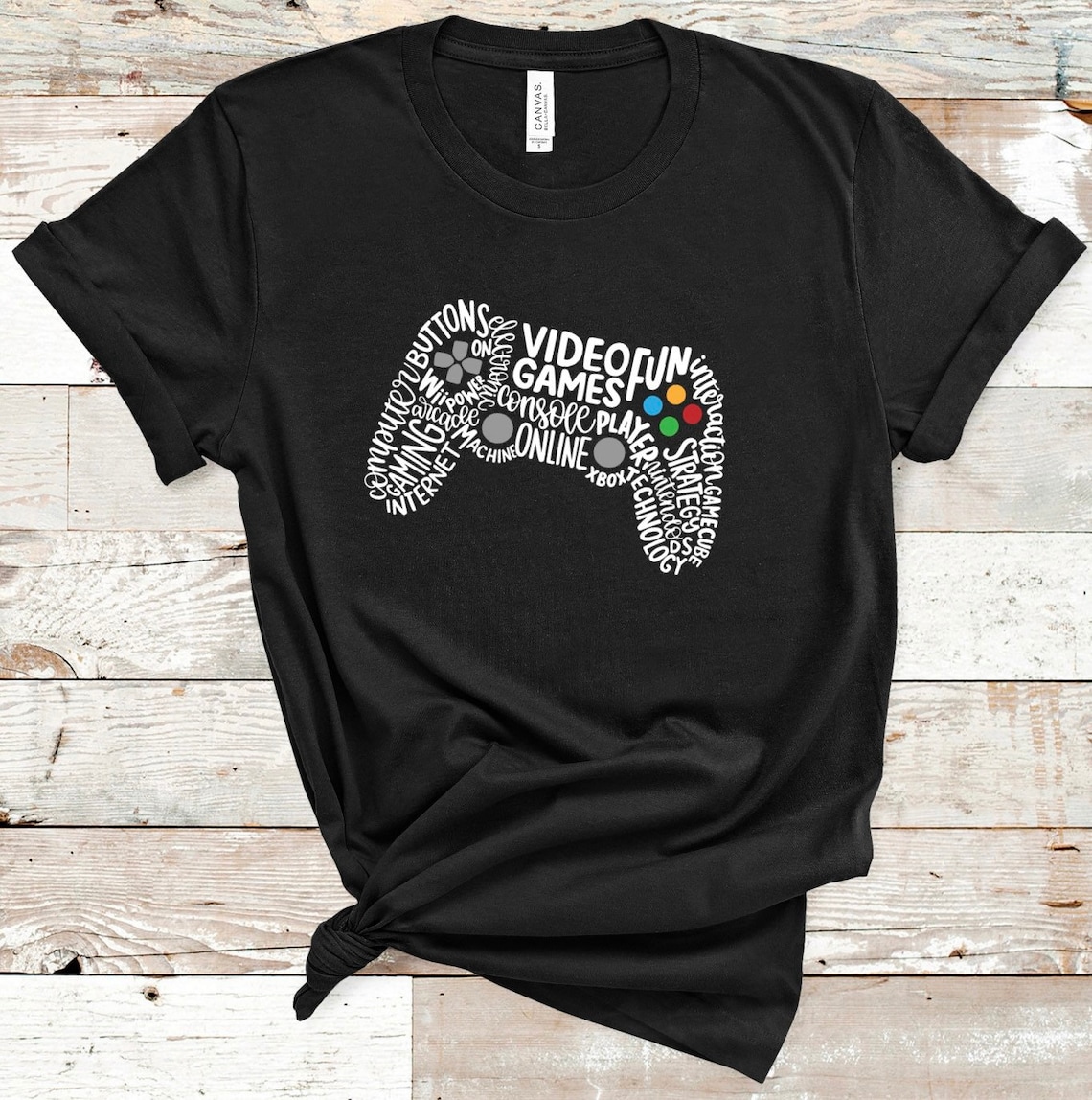 Adult Controller Gamer T-shirt perfect personalised gift | Etsy