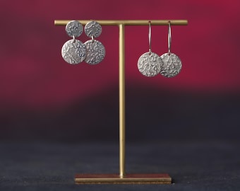 Imelda, Brass t-bar earring stand 80mm tall, five variations available