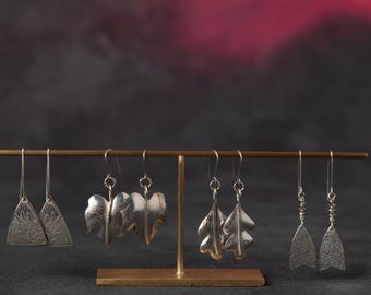 Sue - Présentoir de boucles d'oreilles en laiton massif pour plusieurs paires - idéal pour les boutiques et les créateurs de bijoux