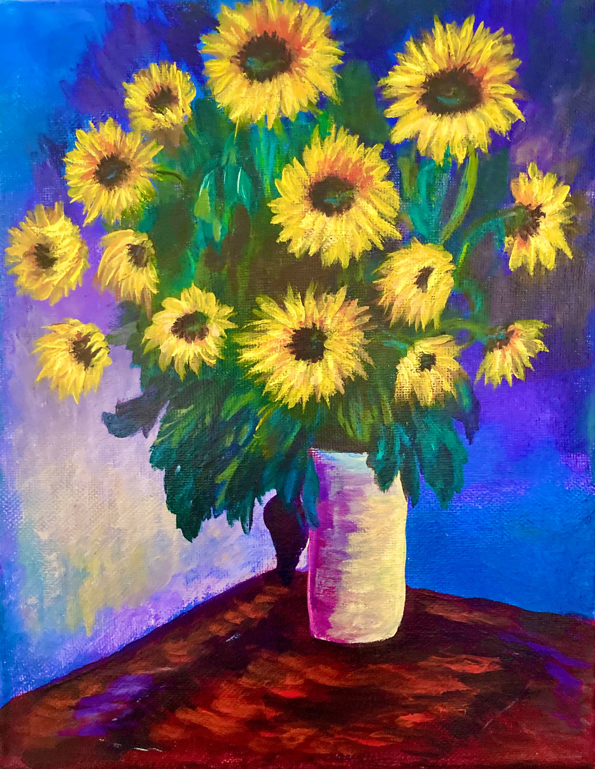 Gemälde von Van Goghs Sonnenblume Reproduktion | Etsy
