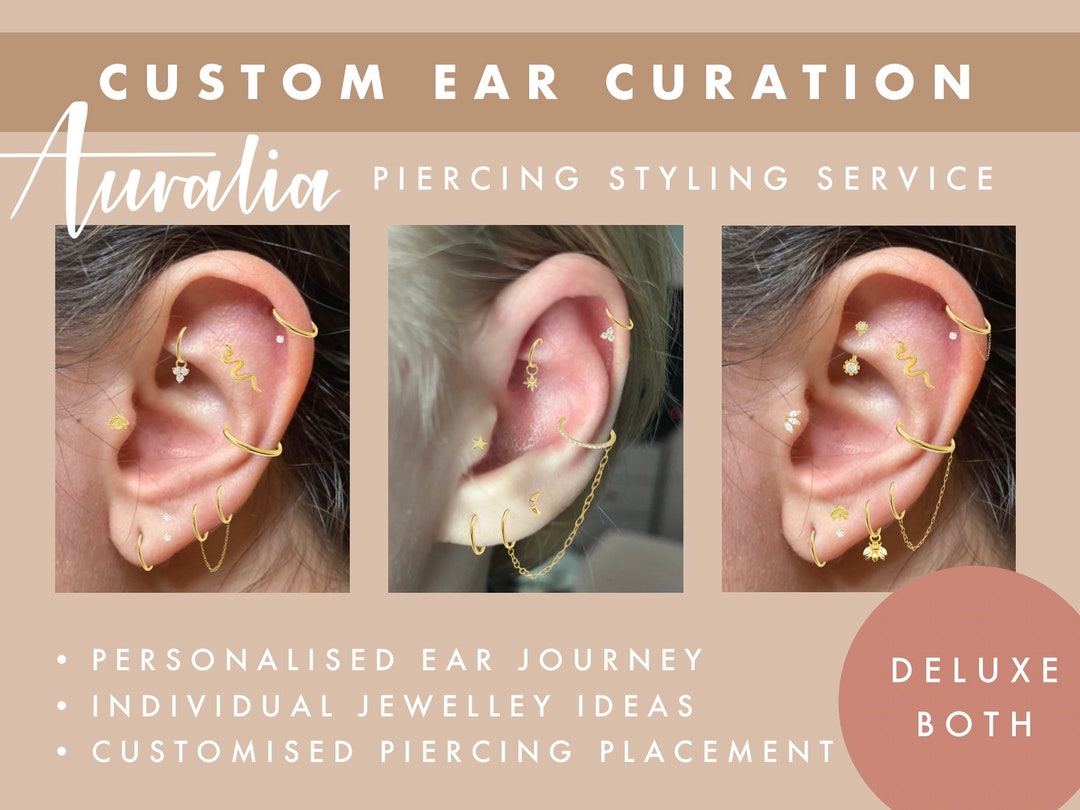 Ear Styling Curated Ear Ear Curation Piercing Styling - Etsy
