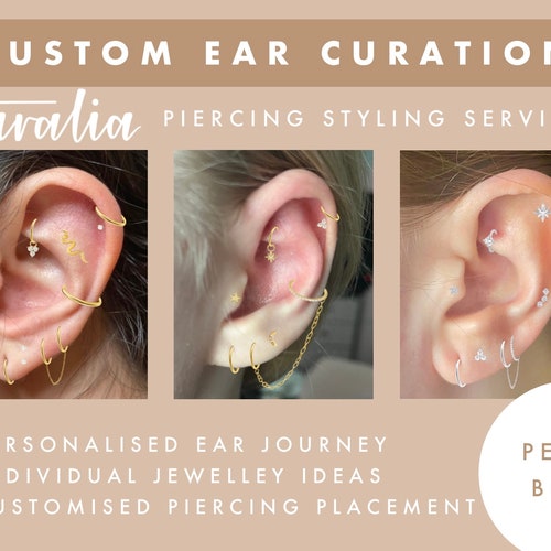 Custom Curated Ear Jewellery Project Ear Piercing Crystal - Etsy